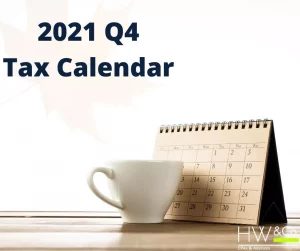 Q4 Tax Calendar 2021