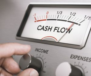 Cash flow on a machine