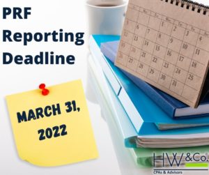 Only Two Weeks Remaining Until PRF Reporting Period 2 Deadline!