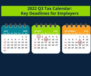 2022 Q3 Tax Calendar