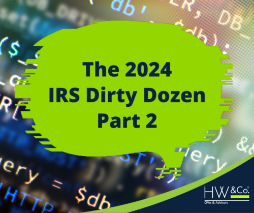 IRS Dirty Dozen Part 2