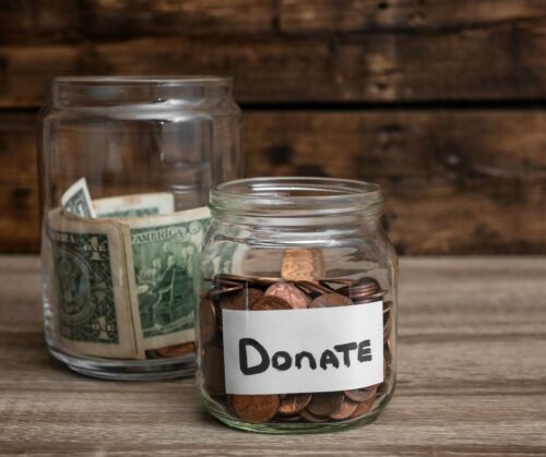 Donation jars